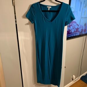 LEITH size small teal dress